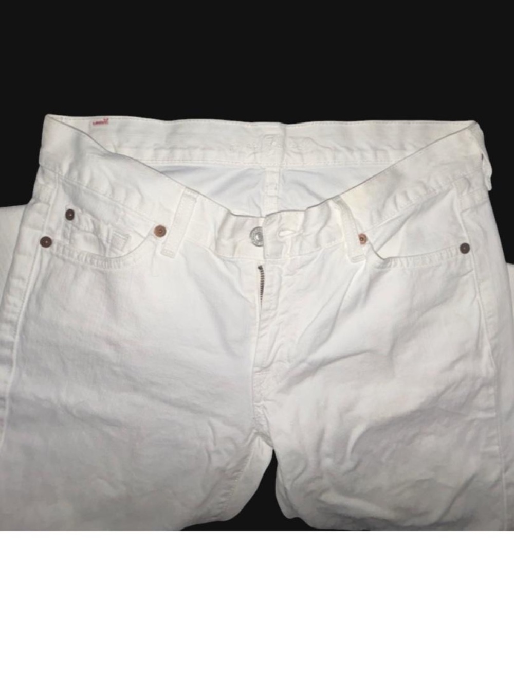 💎 VINTAGE 7 For All Mankind White Crystal Squiggle Jeans 💎